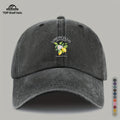 70G Lightweight And Breathable 1pc "Limon Cello" English Print Baseball Cap with Refreshing Lemon Pattern Print, Breathable And Comfortable, Stylish And Beautiful, Black Papa Dad Hat, Adjustable Size, Unisex, Retro Trucker Hat