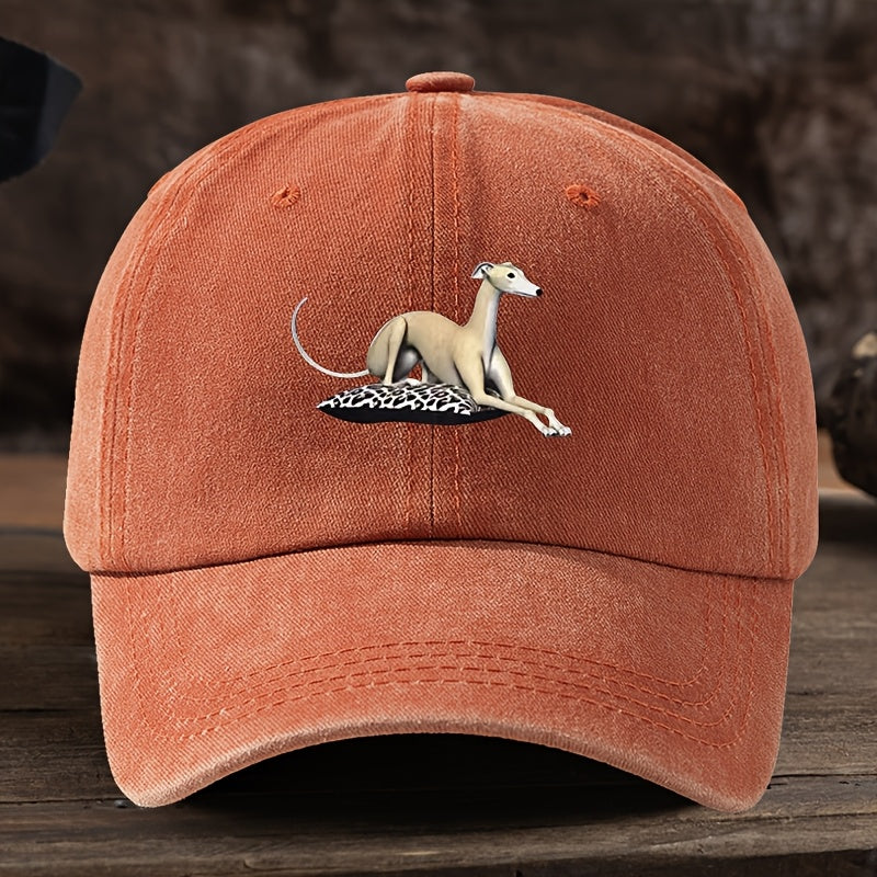 Vintage Washed Baseball Cap with Curved Brim & Retro Print - Soft Suitable for Outdoor Sports, Hiking, Streetwear, Hip-Hop Hat - Washed Look for Running, Camping, Fishing - Curved Visor for