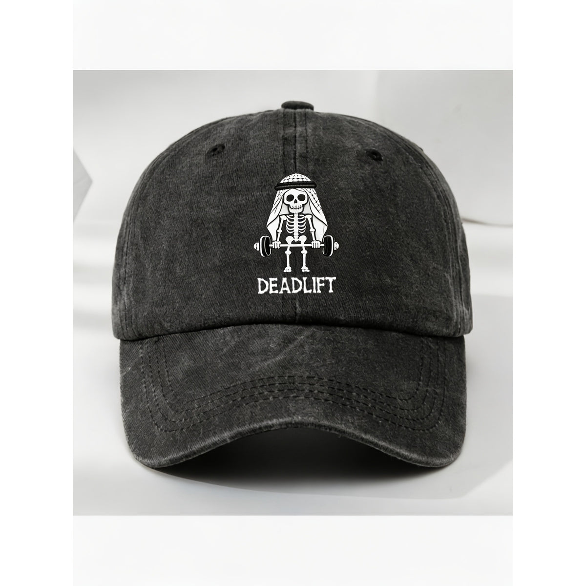 Men' & Women' Vintage Deadlift Gym Cap - Retro Weightlifting with Deadlift Graphic, Machine Washable Baseball Hat Suitable for Fitness, Casual Wear, Gym Training, Gift for Athletes, Fitness Enthusiasts
