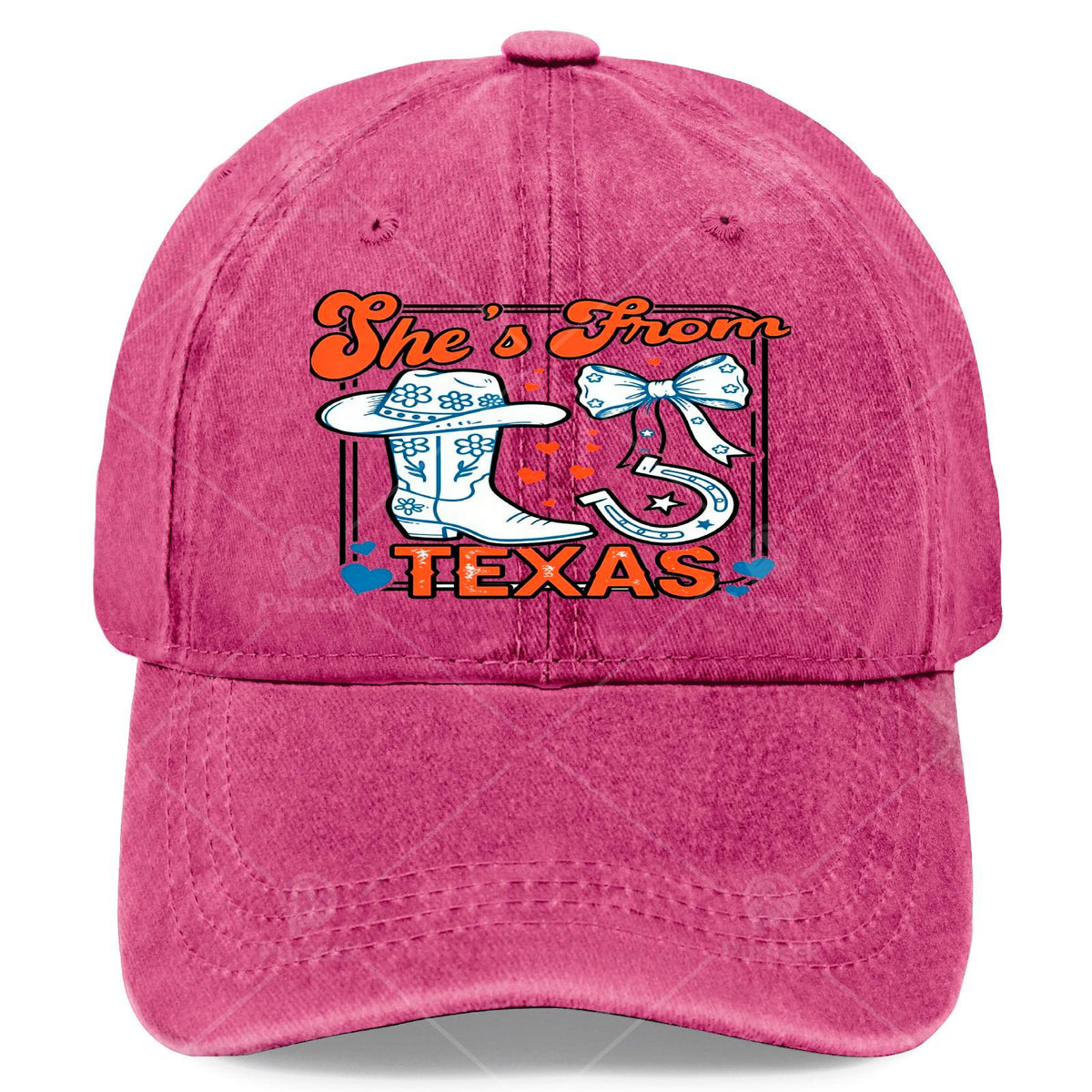 Retro Texas Cowgirl Baseball - Lightweight Western Hat with Full-Body Texan Print, Round Top & Curved Brim Suitable for Games, 4th of, Christmas, Casual Wear - Unisex for Outfits