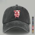 1pc 1pcs Pink Pig Print Baseball Cap for &, Adjustable Lightweight Breathable Unisex Hat Suitable for Outdoor, Beach, Casual Wear, Valentine's Gift for,, - Pig-Themed with Pig