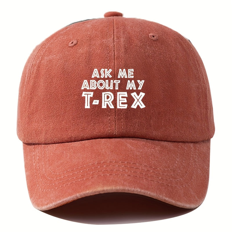A Printed Washed Vintage Unisex Baseball Cap, Adjustable, in European and American Fashion, Featuring a Duckbill Style, Suitable for Outdoor Camping, Travel, Parties, Hip-hop, and Curved-brim Designs, Making It a Trendy Baseball Cap