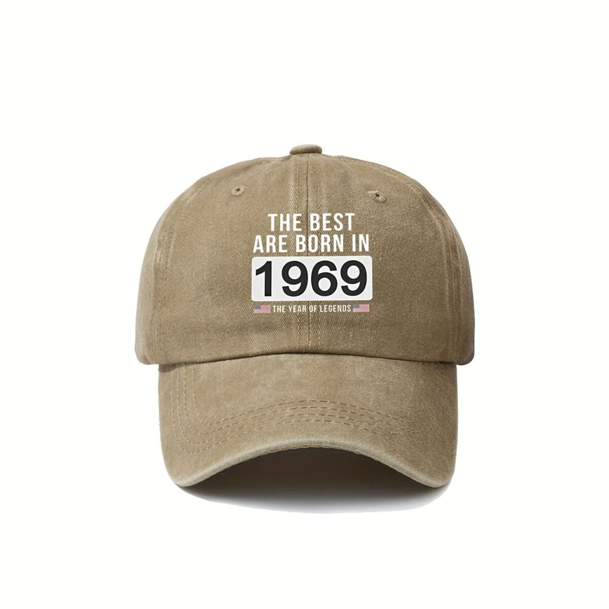 Born in 1969 Vintage Washed Distressed Baseball Cap - Adjustable Retro Unisex Golf & Outdoor Hat Suitable for Men & Women, Lightweight Breathable with Iconic 1969 Print, Machine Washable for, Casual Wear, Nostalgic Gift