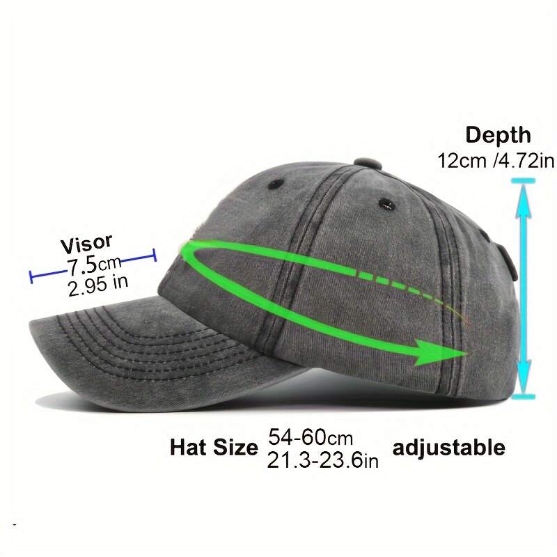 Women'S Adjustable Baseball Cap with a Cartoon Theme, Suitable for Outdoor Wear And Birthdays, Featuring a Hand-Washable Design