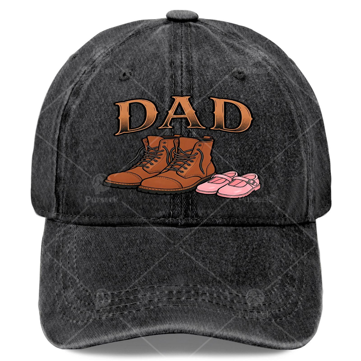 Proud Father of a Daughter, Vintage Boots, Unisex Baseball