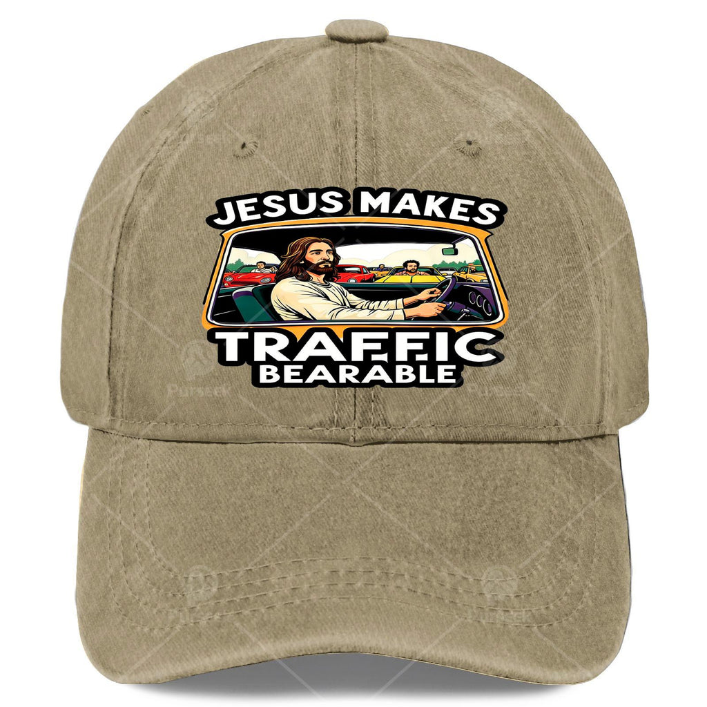Jesus-Themed Baseball Cap Suitable for Christmas, Games & Daily Wear - Vintage Full-Body Religious Print with Jesus &, Lightweight Low-Brim Unisex Cap, Machine Washable for Men & Women, Religious Gifts for Driving & Church