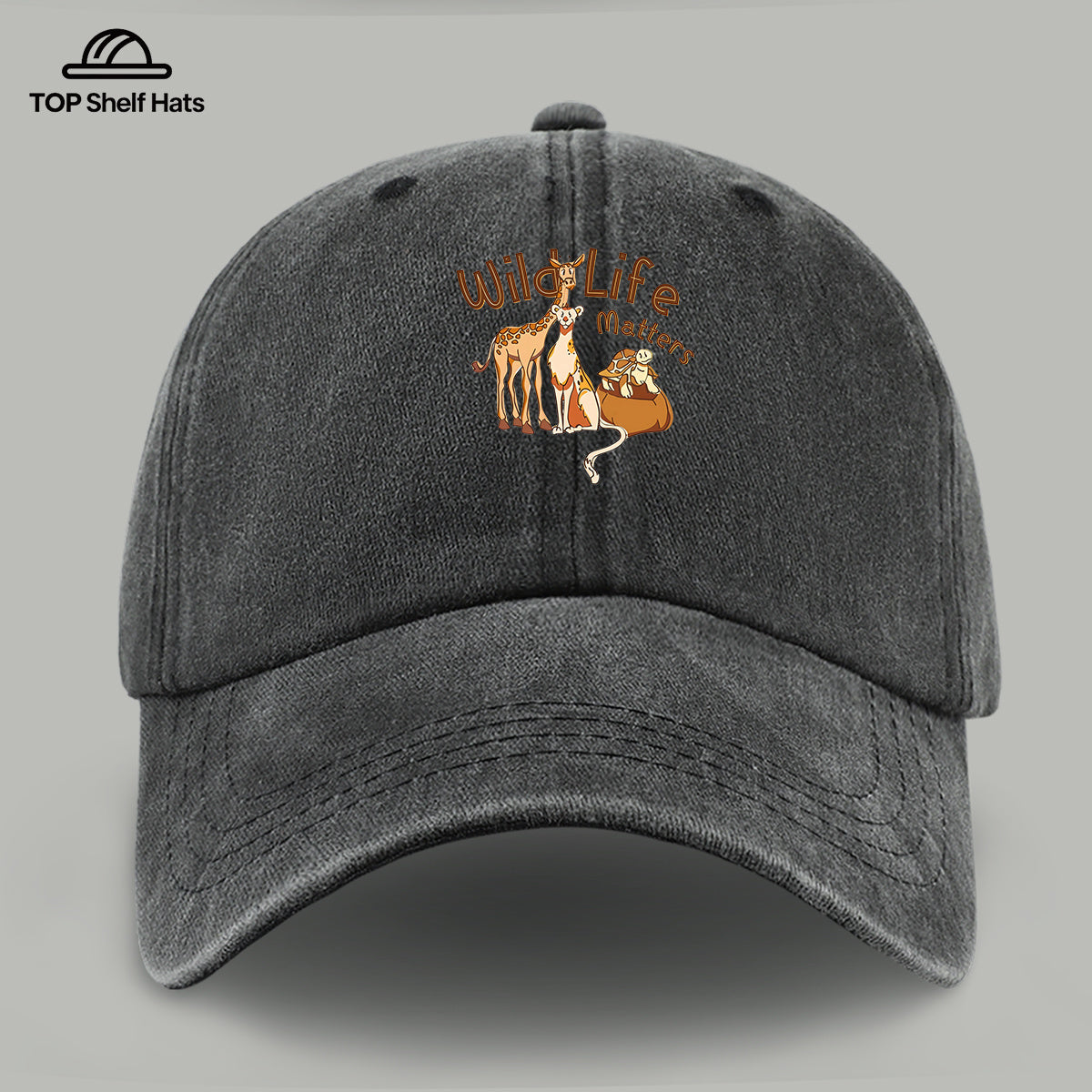 1pc Wild Life Matters Animal Print Baseball Cap - Adjustable Vintage PAPA Trucker Hat Suitable for &, Lightweight Breathable Dad Cap for Outdoor, Beach, Hiking, Skateboarding, Casual Wear - Ideal, Holidays, Urban Style