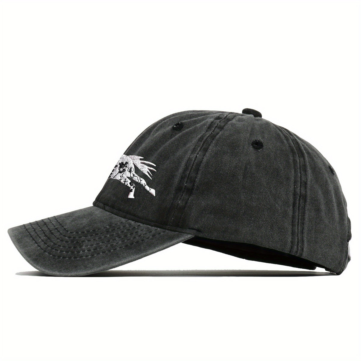 Unisex Adjustable Baseball Cap with Retro Running Horse Design, a Summer Must-Have