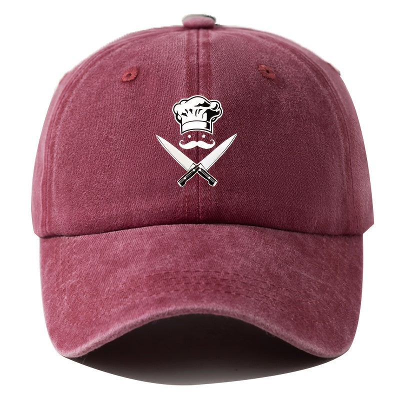 Men'S Baseball Cap Unisex Cartoon Print Adjustable Fashion Versatile Duckbill Hat Suitable for Outdoor Camping, Hiking, Fishing