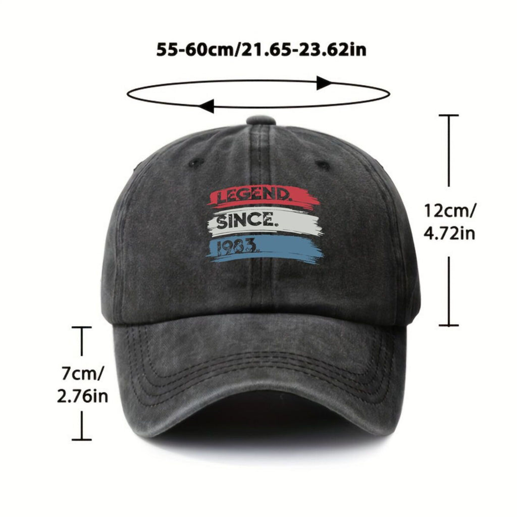 Legend Since 1983 Retro Badge Outdoor Adventure Printed Baseball Cap Men's Breathable Universal Cap Summer Sun Trucker Hat
