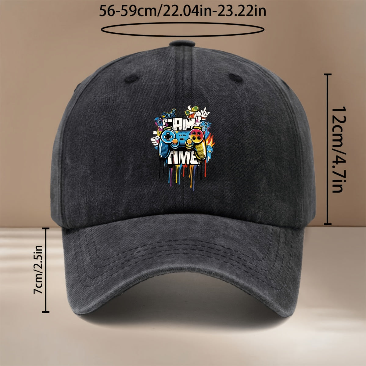 This Is a Comfortable And Stylish Baseball Cap Featuring a GAME TIME Design. It Has an Adjustable Size And Is Suitable for Both Men And Women. The Easy And Unique Duckbill Cap Is Perfect for Outdoor Sports, Gatherings, And Camping