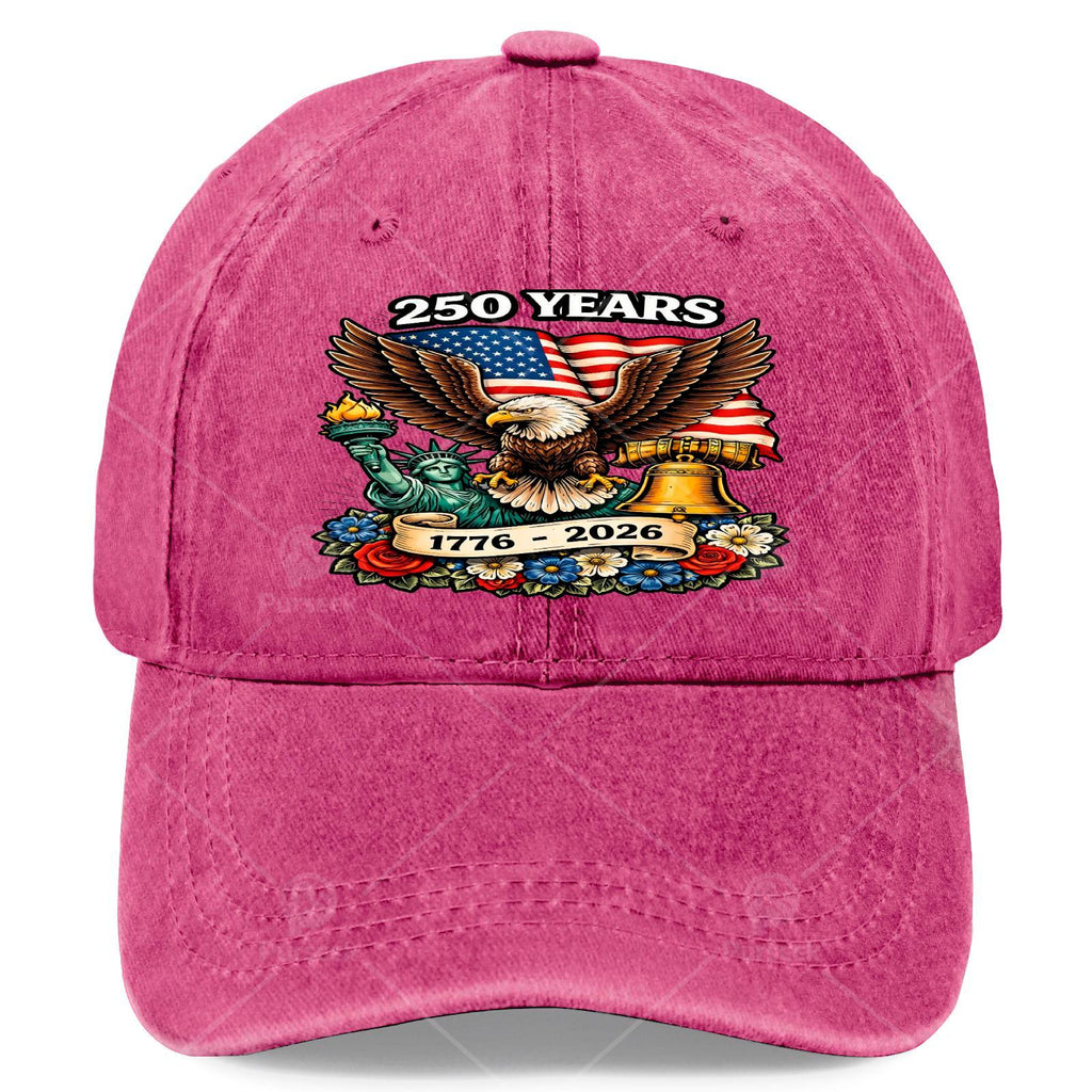 Retro 250 Years of 1776-2026 Baseball - Full-Body Bald Eagle Print Suitable for 250th Birthday, 4th of, Christmas, Games, Lightweight Round for History Celebration