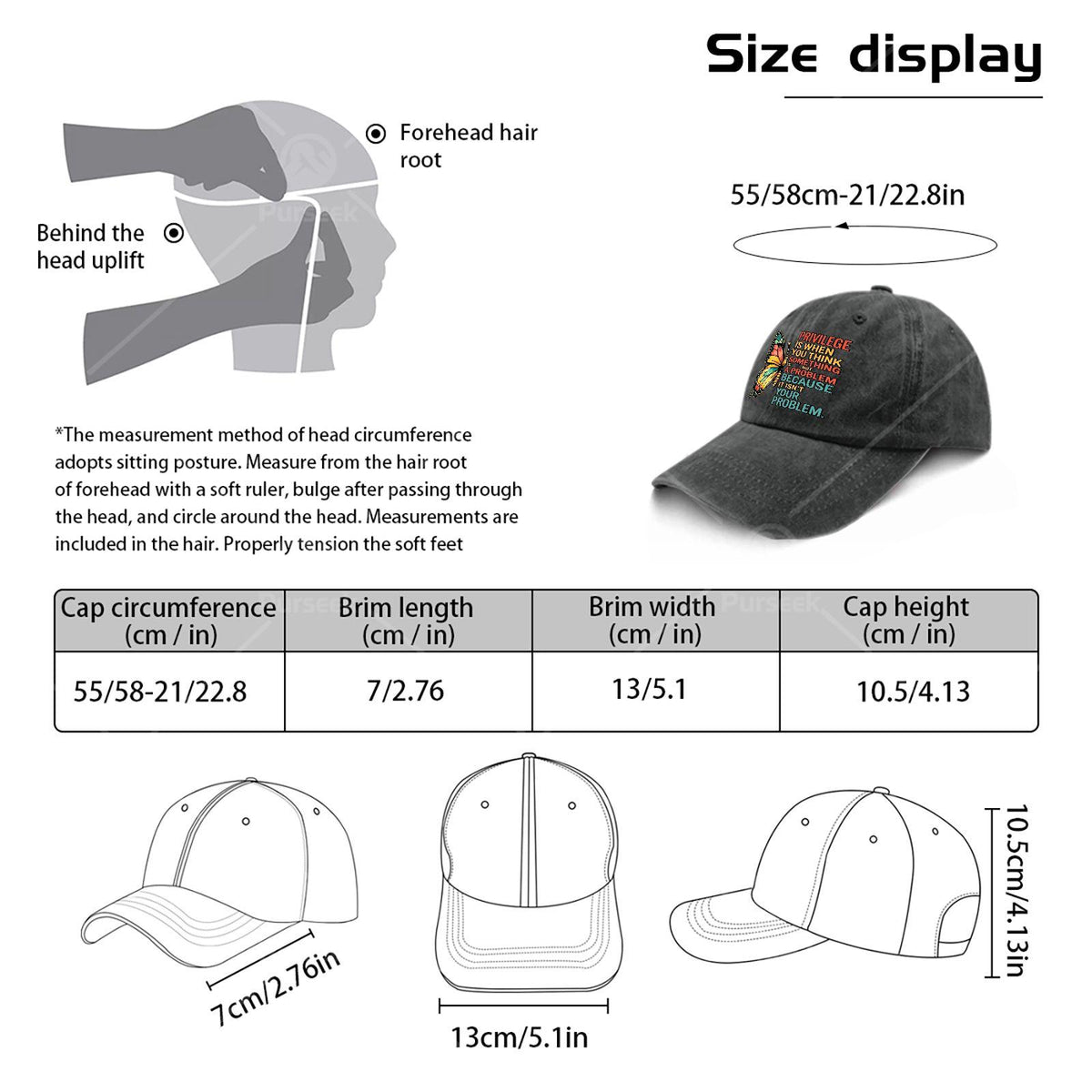 "Privilege" Is When You Think Something Is Not a Problem, Flying Baseball Cap, Unisex