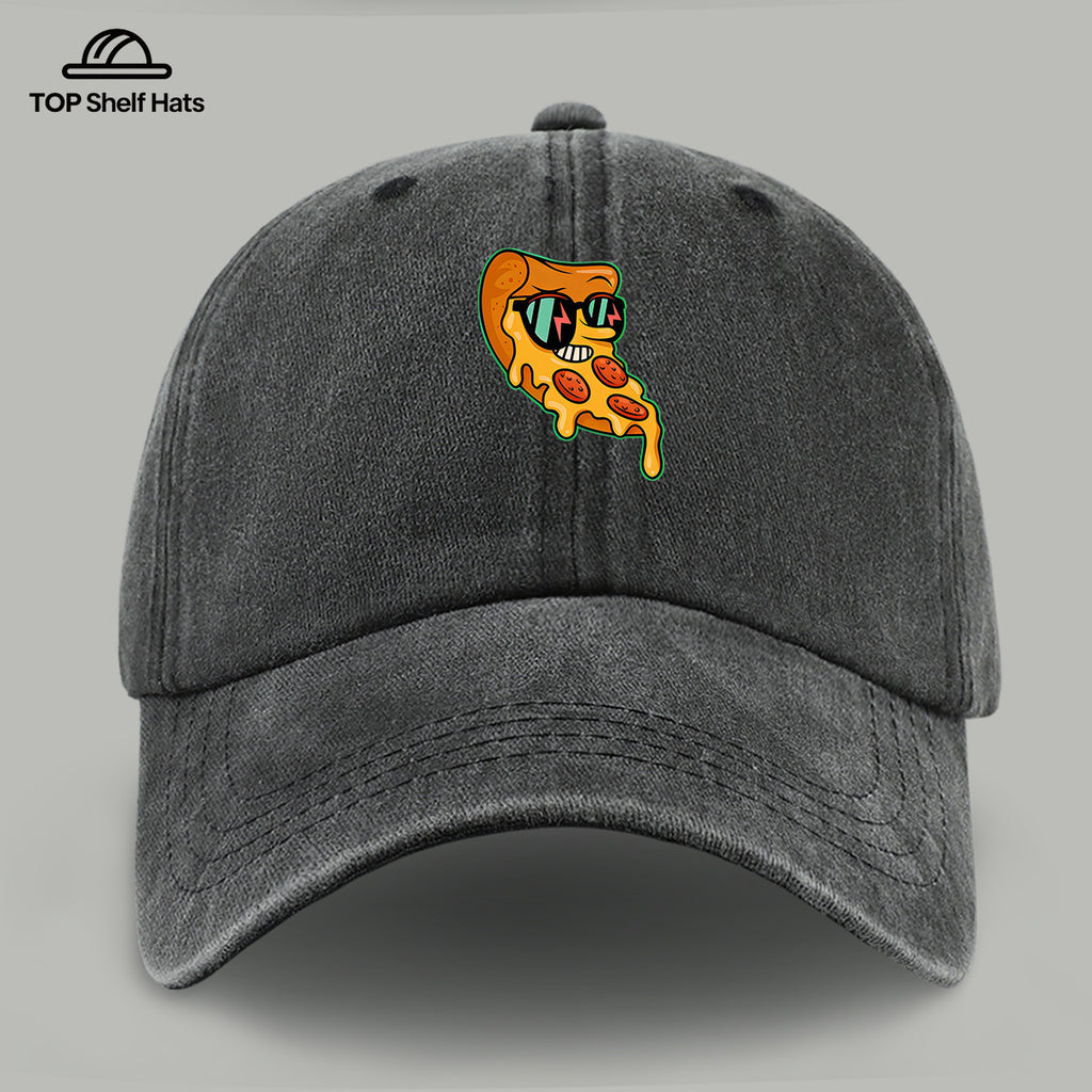 1pc Funny Pizza Slice Print Baseball Cap - Adjustable Vintage PAPA Trucker Dad Hat Suitable for &, Lightweight Breathable for Outdoor, Beach, Skateboarding, Casual Wear - Pizza-Themed, Parties, Daily Fashion Accessory
