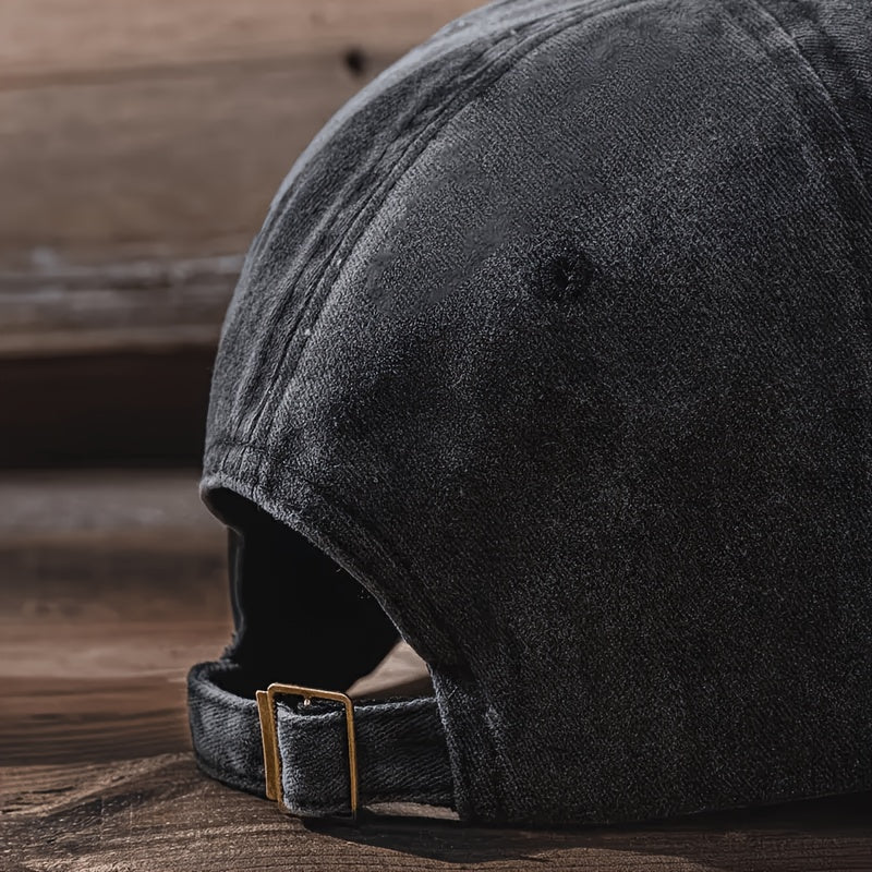 Washed Baseball Cap, Classic Adjustable Casual Hat, Ideal for Halloween Christmas Party, Holiday Gift for Men Women Daily Outdoor Wear