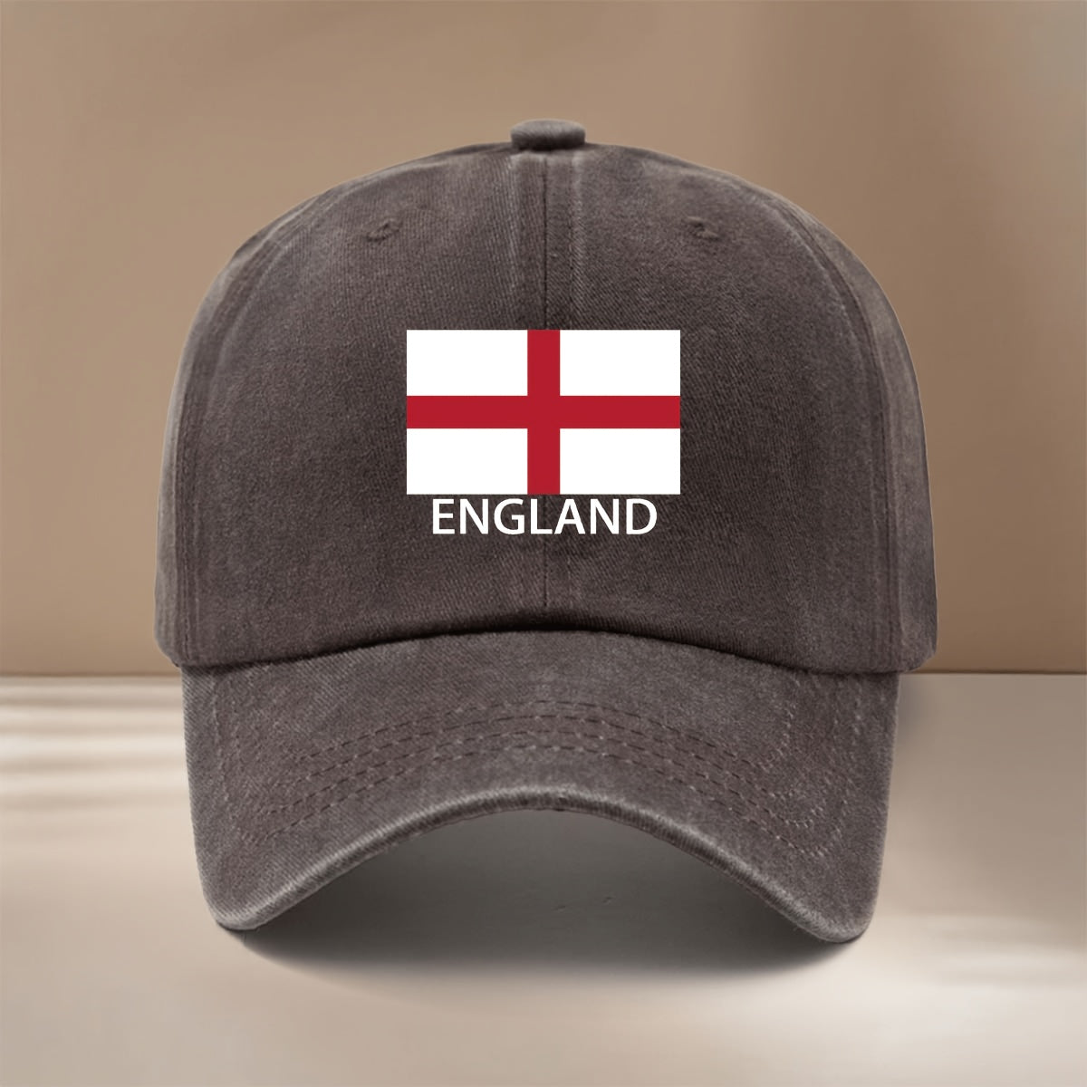ENGLAND Letter Flag Printed Pattern Baseball Cap All Seasons Duckbill Cap Trendy Textured Casual Hat Comfortable Lightweight Hip-Hop Cap Unisex 6-Panel Cap Adjustable Size Easy Fashion Style Versatile Sports Event Support Vacation Travel Gathering C