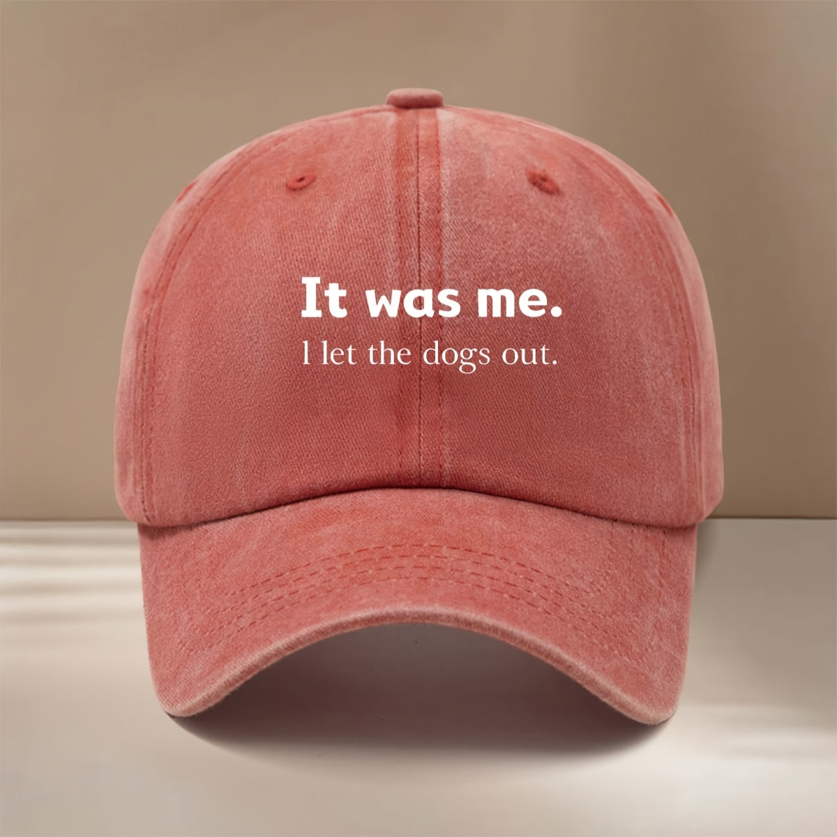 This Is a "IT Was Me." Printed Baseball Cap with a Relaxed, Adjustable Fit. It's a Unisex Hip-hop Hat, a Comfortable and Simple Snapback Cap Suitable for Outdoor Sports, Dinners, and Camping. It's a Lightweight,  Curved-brim Hat That Pairs Well
