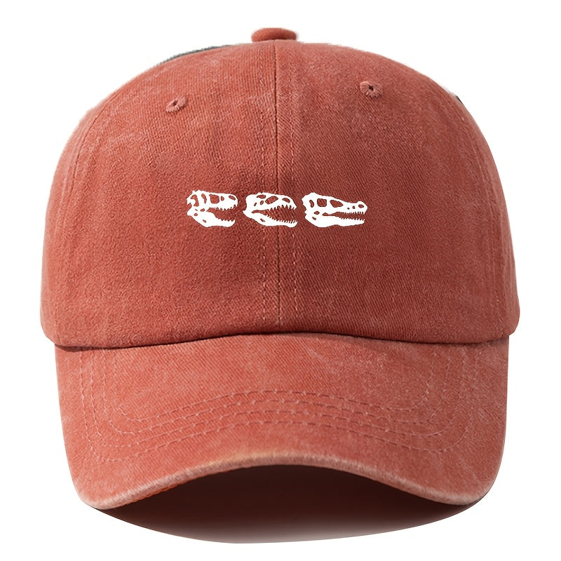 Men'S Baseball Cap Unisex Cartoon Print Adjustable Fashion Versatile Duckbill Hat Suitable for Outdoor Camping, Hiking, Fishing