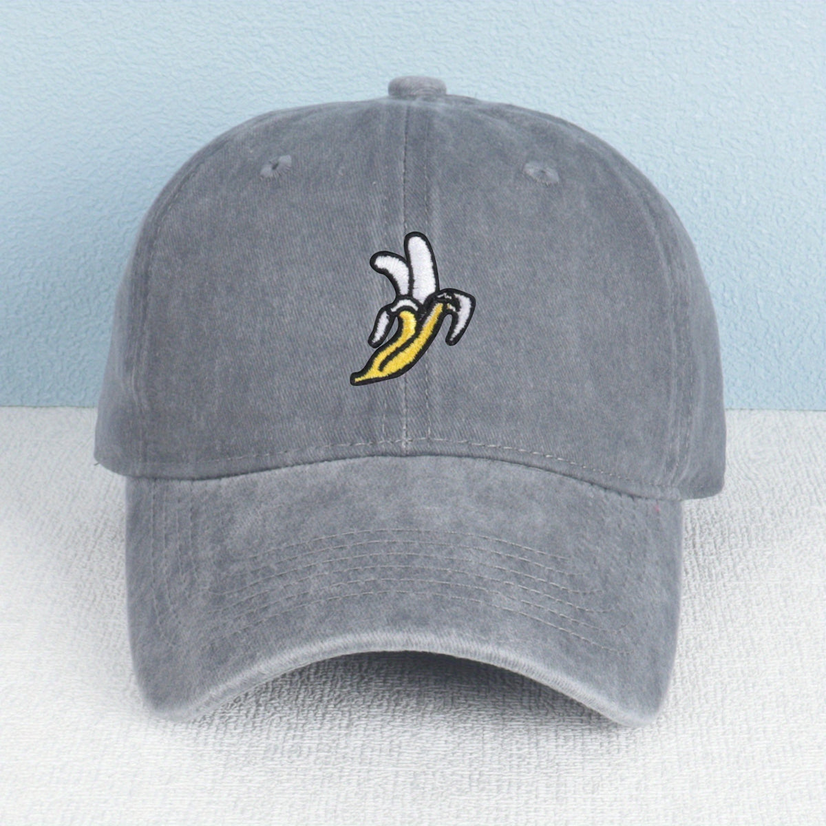 Fashion Banana Embroidery Baseball Cap Adjustable Unisex Hat Multi-color Retro Style Women's Hat