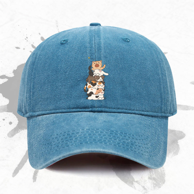 1P 1pc, Adjustable Baseball Cap with "Cute Cat" Design, Lightweight Printed Women's Hat, "Cat Pattern" Men's Trendy Cap, an Ideal Gift for Weddings, Parties, and Birthdays.
