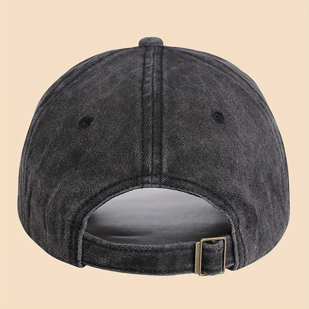 1pc Men's "Simson" Logo Graphic Print Baseball Cap Black Polyester Duckbill Hat with White Geometric Print Breathable Comfort Solid Color Simple  Soft Top Curved Brim Dad Hat Adjustable Size Unisex Casual Skateboard Cap Summer Leisure Accessories