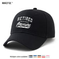 A Unisex, Fashionable and Versatile Printed Baseball Cap with the Words "RETIRED NOT MY PROBLEM Anymore, " a Classic Lightweight Outdoor Baseball Cap, Suitable for Outdoor Vacations, Travel, Camping, and Other Casual Occasions. It's Also a Great Choi