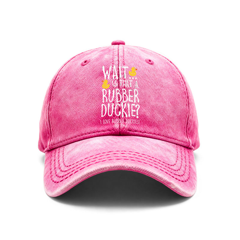 A Vintage Washed Unisex Baseball Cap with a Rubber Duck Theme, Fun Slogan Print, And Adjustable Design, Suitable for Outdoor Activities And Everyday Wear. It'S a Great Gift for Both Men And Women, Perfect for Gifting to Friends And Family