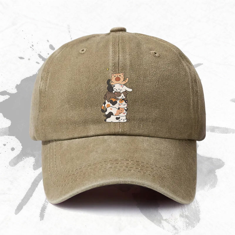 1P 1pc, Adjustable Baseball Cap with "Cute Cat" Design, Lightweight Printed Women's Hat, "Cat Pattern" Men's Trendy Cap, an Ideal Gift for Weddings, Parties, and Birthdays.