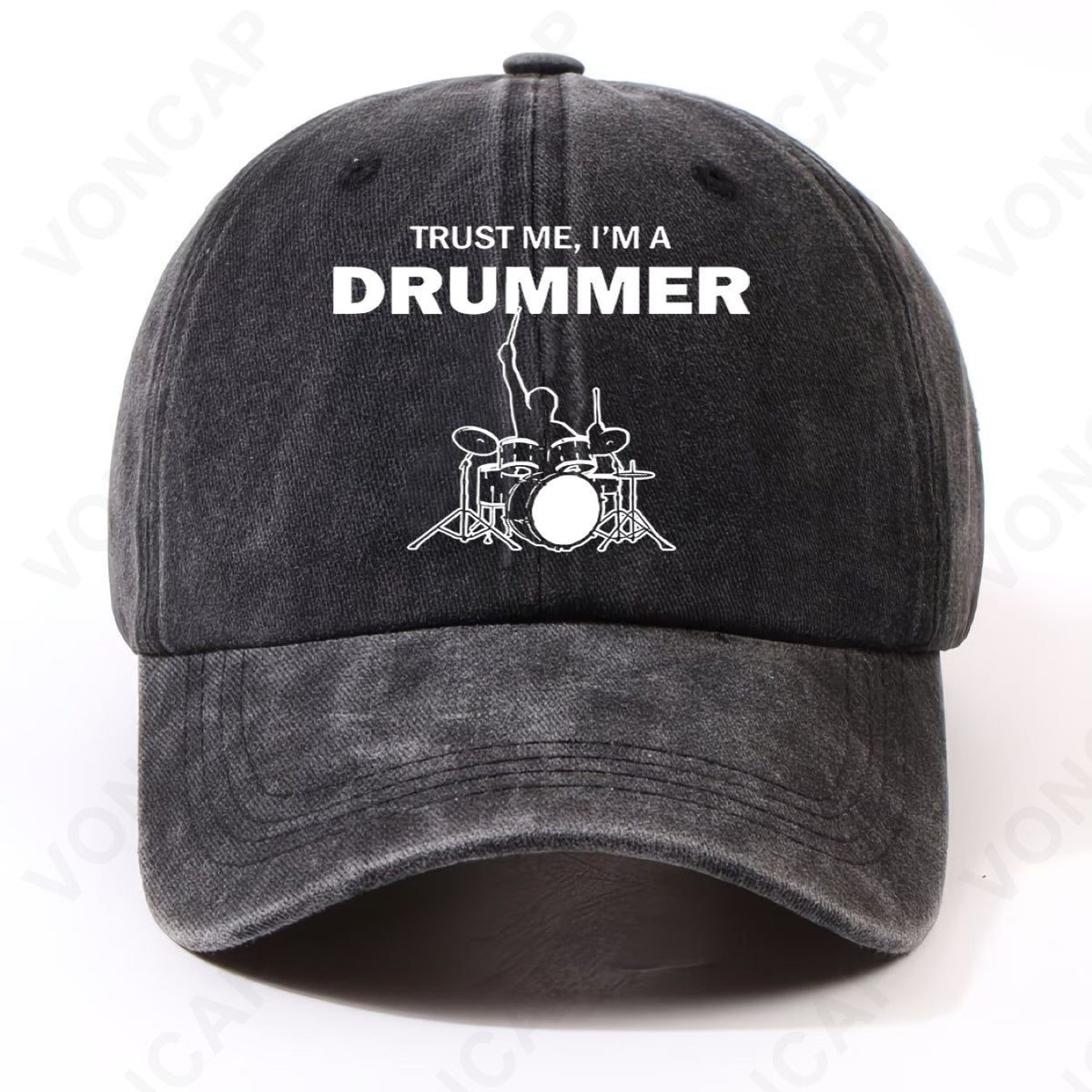Unisex Drummer Print Baseball Cap with Chest Drum - Adjustable Washable Hat Suitable for Campus, Sports, Parties, Commuting - Lightweight Machine Washable Cap for Men & Women, Drum-Themed Casual Wear for Home and Outfits