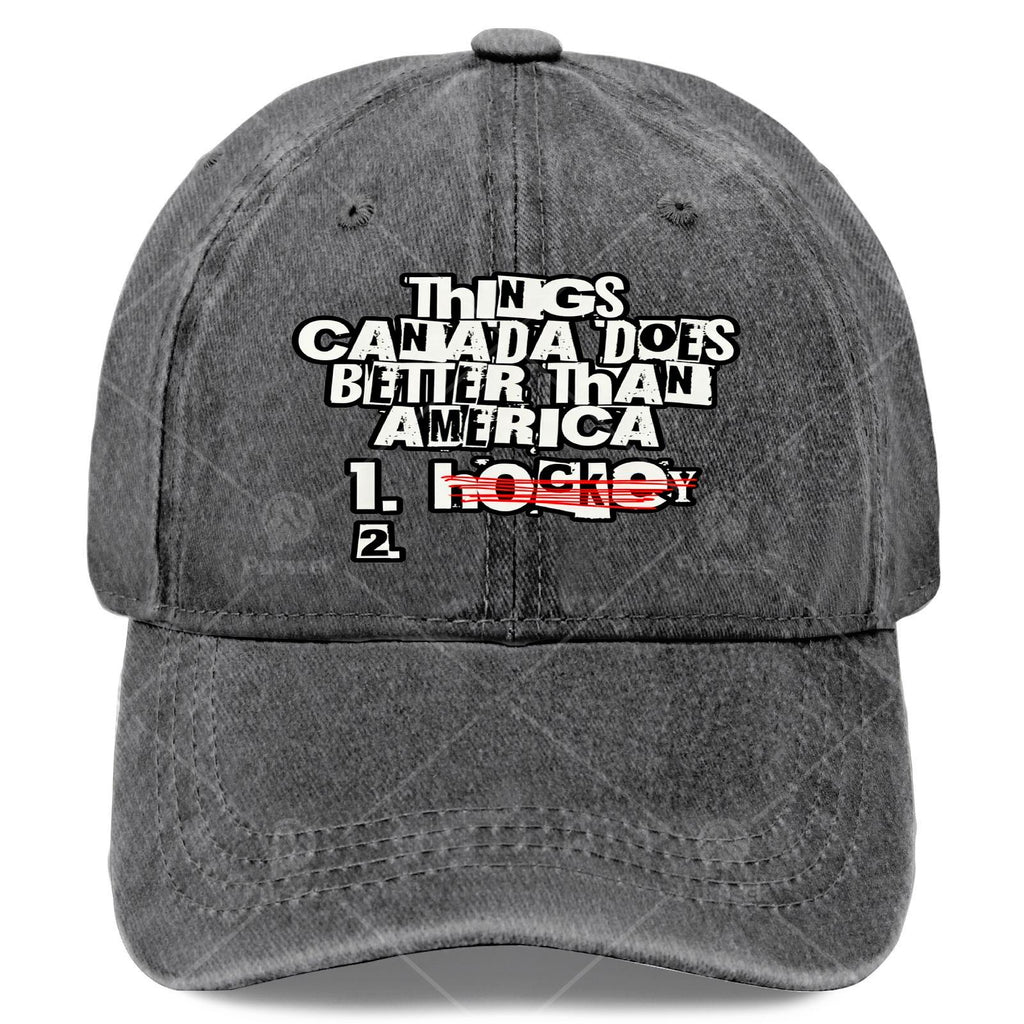 Canada-Themed Vintage Baseball Cap Suitable for Christmas, Games & 4th of - Unisex Adjustable Hat with Canadian Symbols, Machine Washable for Events, Casual Attire & for Competitions - Canadian Pride Gift for Men and Women