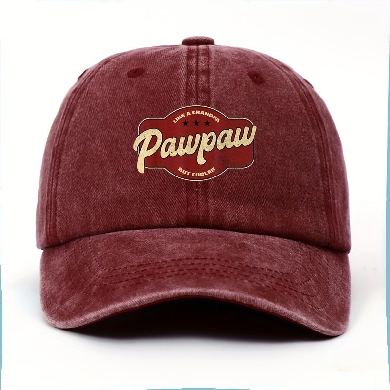 Men's Vintage Baseball Cap with "Cool as Grandpa" Humorous Graphic Print - Adjustable Back-Closure Lightweight Non-Stretch Suitable for Outdoor, Casual, Sports & Casual Attire - Retro Grandpa Design for Leisure Activities