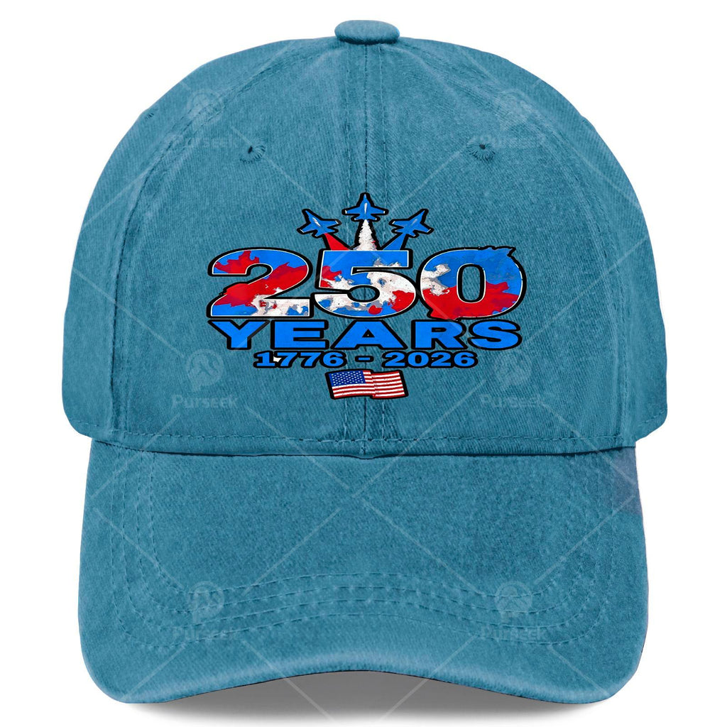 US 250th Anniversary 1776-2026 Patriotic Baseball - Retro Full-Body Flag Print Suitable for 4th of, Semiquincentennial Commemorative Hat, Unisex for &, Historical for Independence Day Gifts