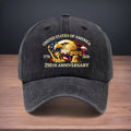 Printed to Commemorate the 250th Anniversary of the Founding of the United States 1776-2026. Baseball Cap with Statue of Liberty and Eagle Design. Curved Brim Cap. Washed and Distressed Duckbill Cap. Versatile and Comfortable Hip-hop Hat