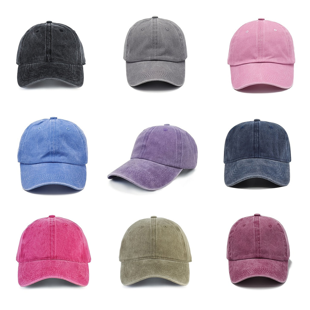 Halloween Retro Washed Cap for Men And Women, Cute Ghost Trendy Cap, Adjustable Casual Street Fashion Baseball Cap
