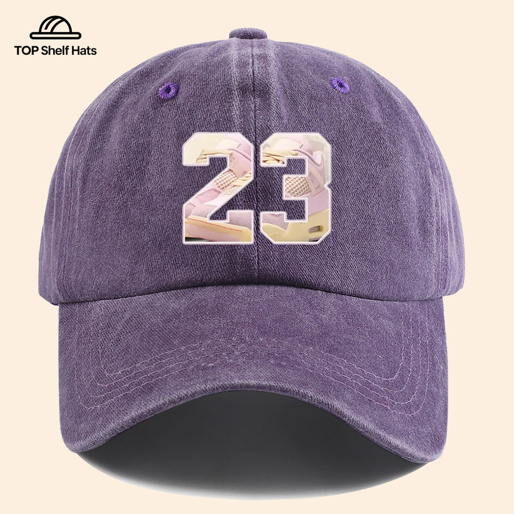 1pc Sports Element Digital "23" Design Printed Baseball Cap, Trendy Street Style Dad Hat, Fashionable Individual All-Match Baseball Cap, Adjustable Size, Hipster Trendy Hat, Street Skate Cap, Suitable for Daily Outings, Trendy Gatherings