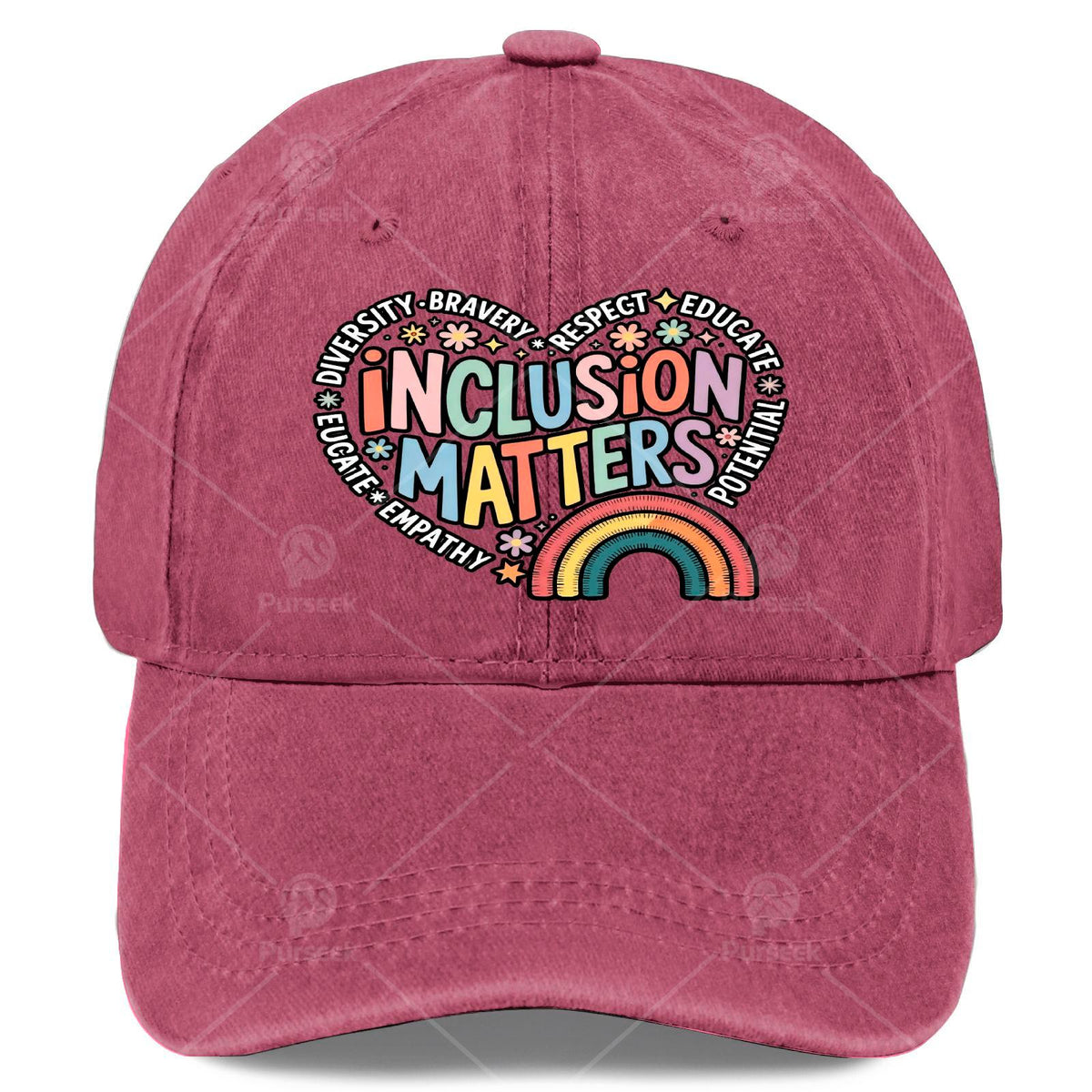 Inclusion Matters Special Education Teacher SPED Autism Baseball Hat Unisex