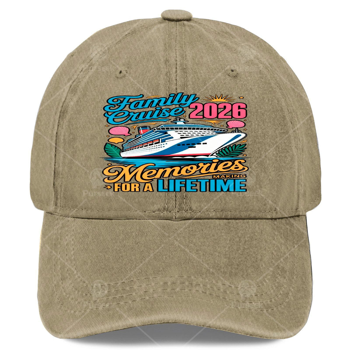 2026 Family Outing Vacation Memories Monochrome Washed Fun Baseball- Unisex