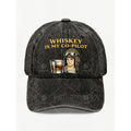Whiskey Pilot Vintage Style Hat for Men Casual Streetwear Cool Embroidered Cap for Anniversary Gift
