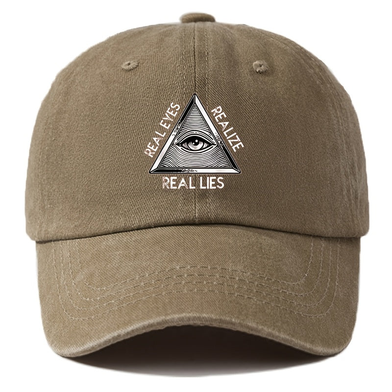 A Men'S Baseball Cap with Cartoon Print, Adjustable, Fashionable And Versatile, Suitable for Outdoor Camping, Hiking, Fishing