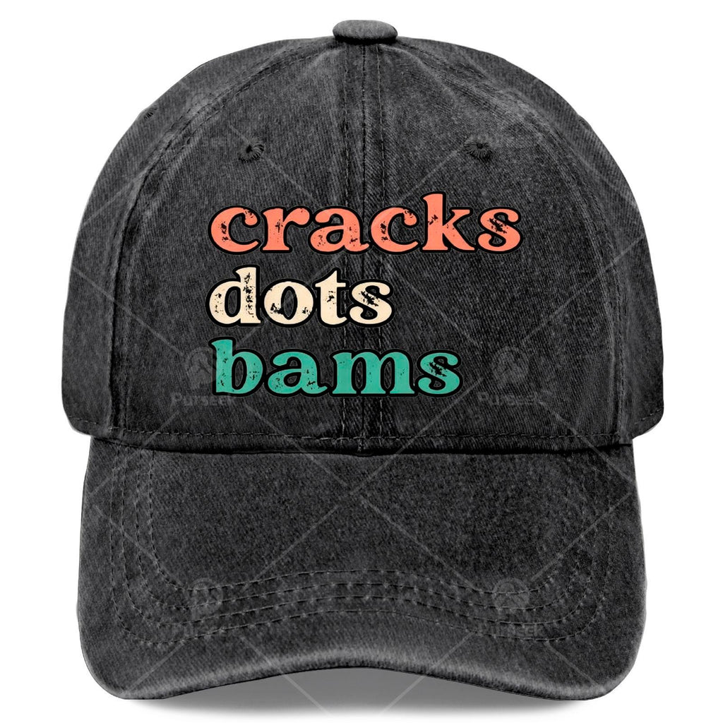 Cracks Dots Bams Mahjong Tile  Distressed Mahjong Play Baseball Hat