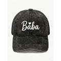 Baba Heart Baseball Cap for Men Women Vintage Casual Dad Hat Street Style Gift for Anniversary