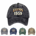 Vintage 1959 Baseball Cap | Retro Sporty Polyester Casual Hat, Hand Washable, Suitable for Various Holidays and Seasons