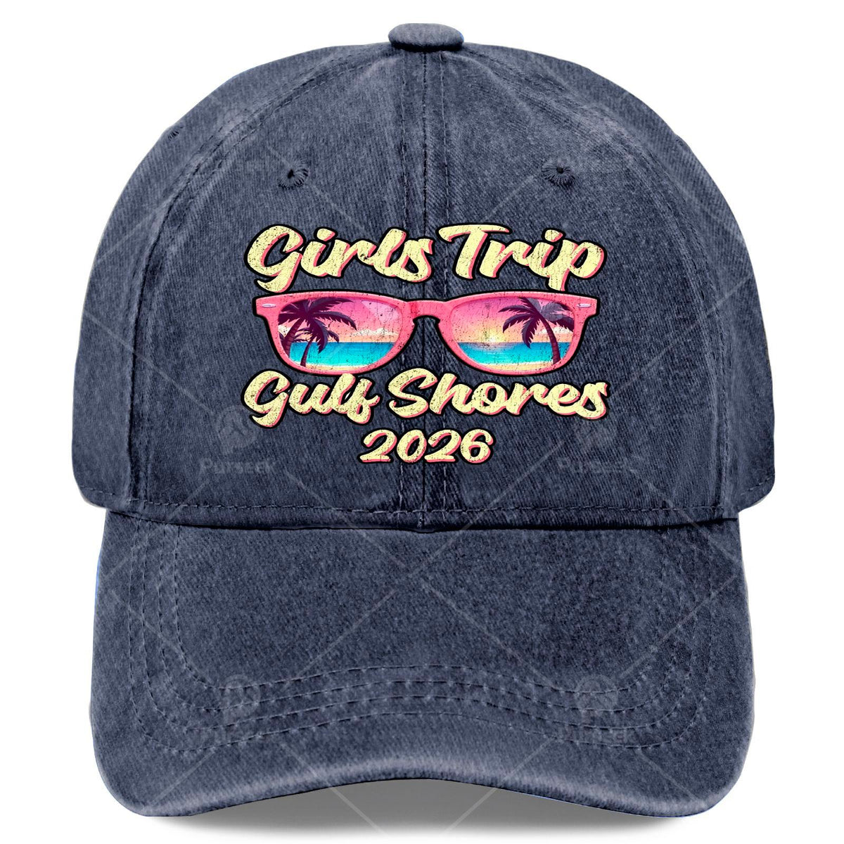 Beach Glasses Weekend Girls Trip 2026 Gulfs Shores Baseball Hat Unisex