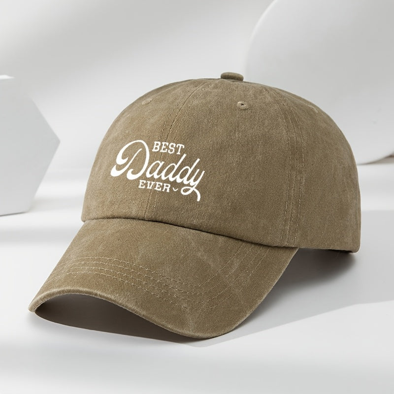 Fun Letter Print Baseball Cap, Outdoor Men's Casual Sports Sun Hat with Adjustable Fit