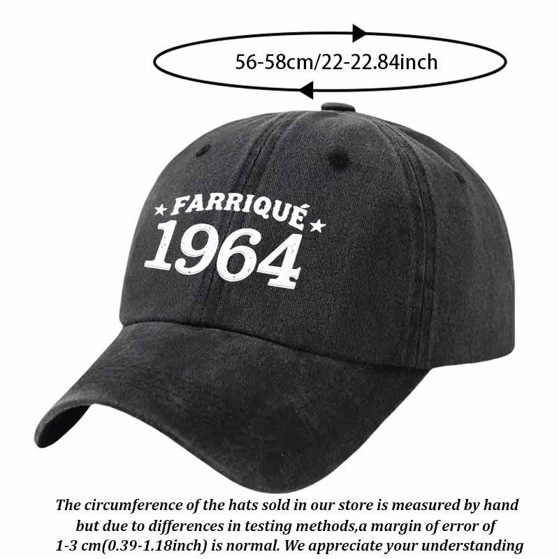 Vintage Baseball Cap, Limited Edition from 1964, a Must-Have for Street Fashion