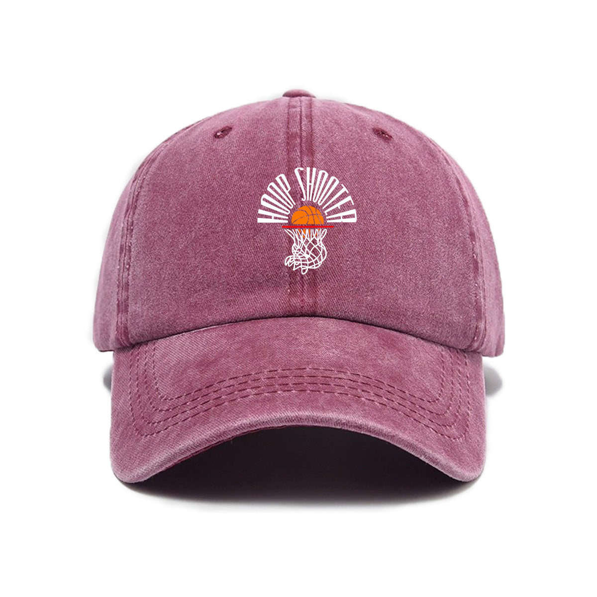 1 Washed Distressed Printed Baseball Cap, Adult Simple Vintage Sun Baseball Cap, Unisex Versatile Washed Distressed Cartoon Print Soft Top Baseball Cap