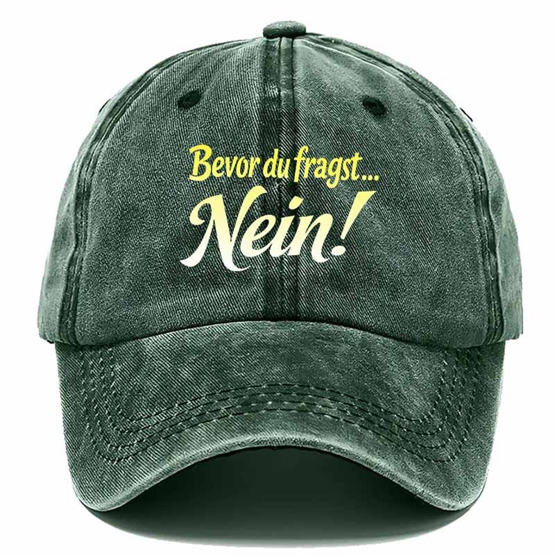 Trendy Baseball Cap Adorned with German Slogans, a Choice Full of Youthful