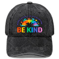 Autism Awareness Teacher Be Kind Why Fit in Doctor Cat Hat Baseball Hat