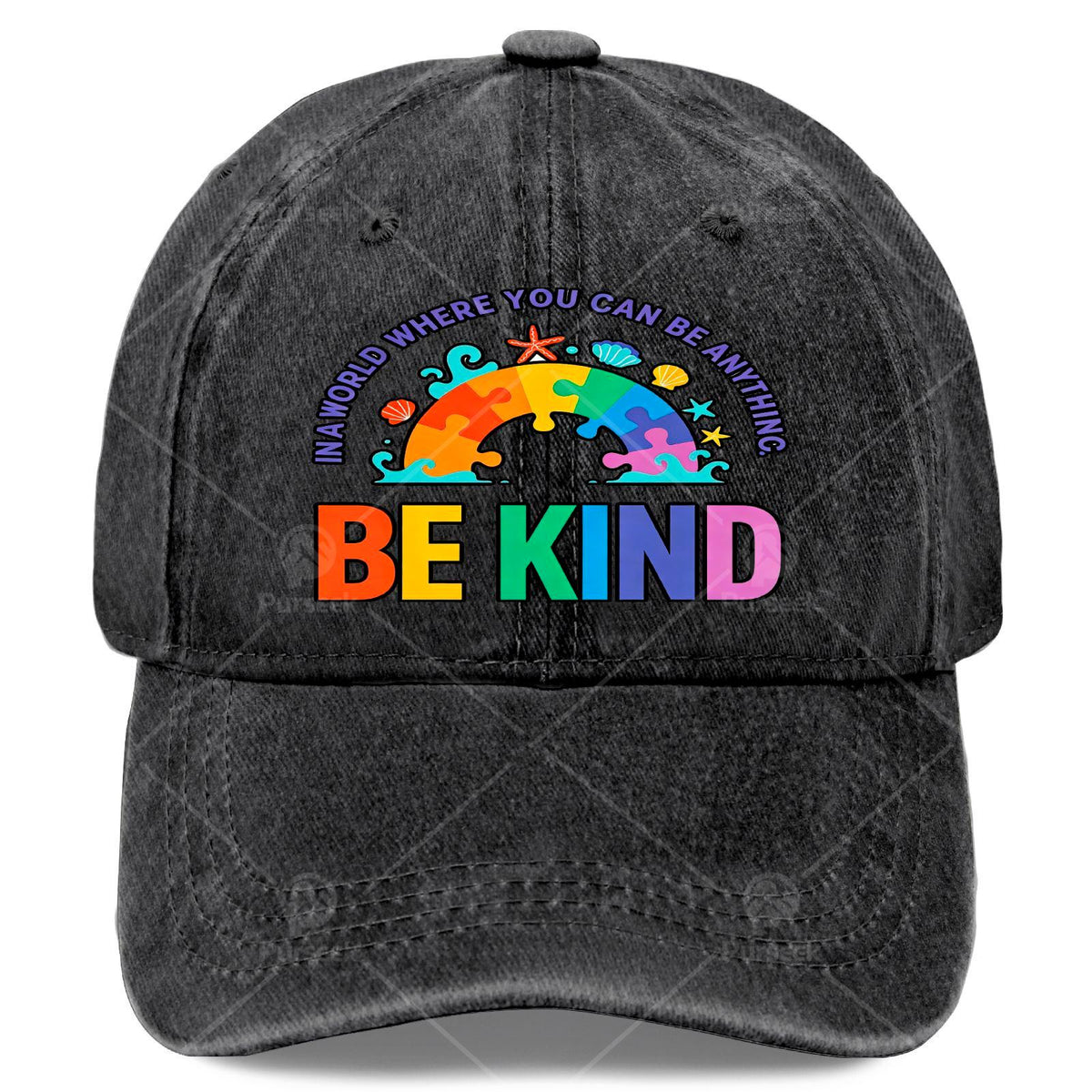 Autism Awareness Teacher Be Kind Why Fit in Doctor Cat Hat Baseball Hat