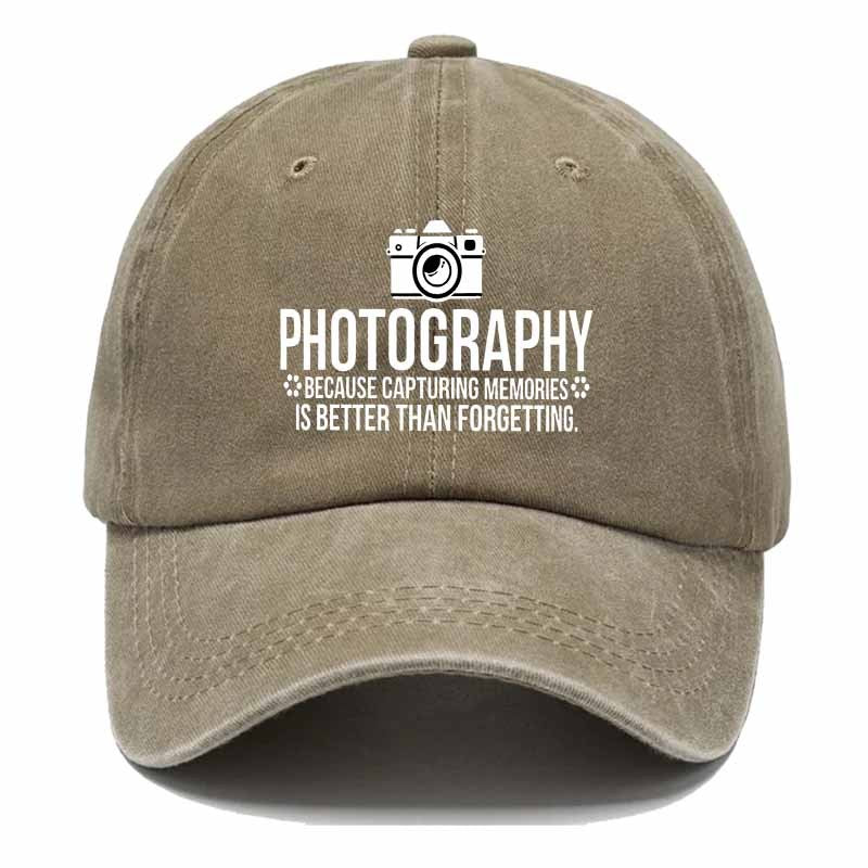 Photography Baseball Cap with White Camera Design - Lightweight Breathable Hat for Travel, Outdoor Photography, and Enthusiasts - Black/Blue/Green/Beige - Perfect Gift, Outdoor Photography Gear, Durable Construction, Travel Accessory